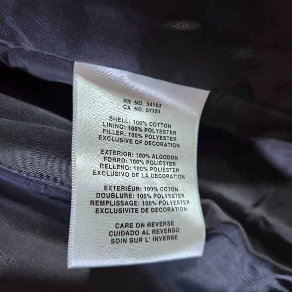 Levi Strauss Winter Jacket Women's XL Black Corduroy Puffer Coat Full Zip - Picture 7 of 12